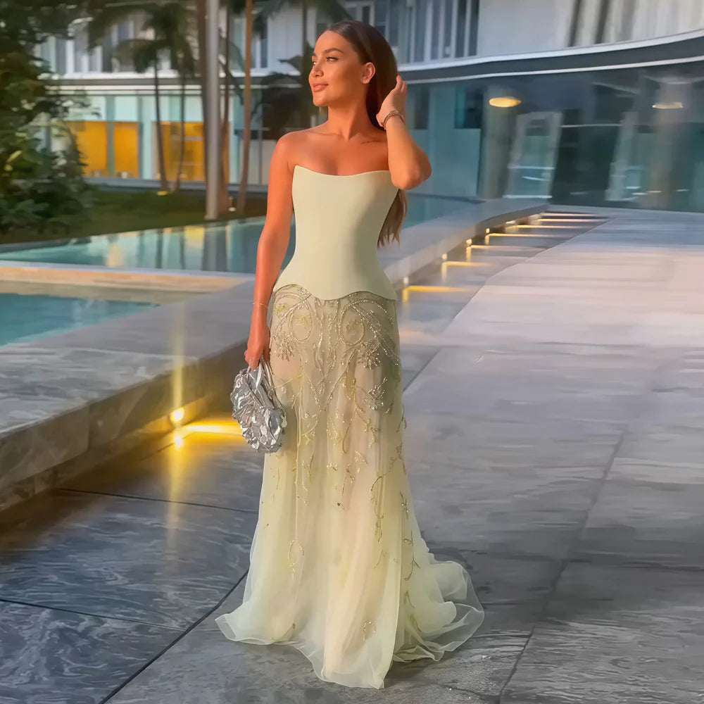 The Sage — Strapless Mermaid Gown