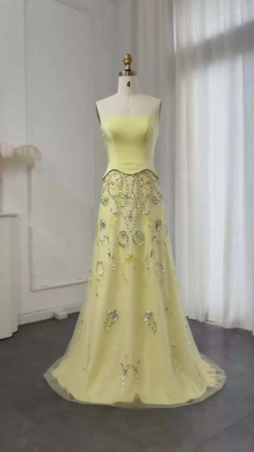 The Sage — Strapless Mermaid Gown