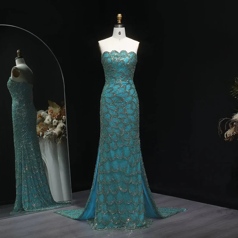 The Emerald — Strapless Mermaid Gown