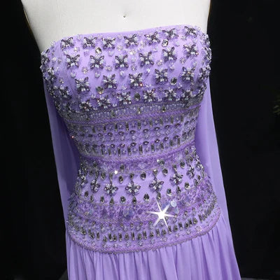 The Lilou — Strapless Beaded Bodice Mermaid Gown