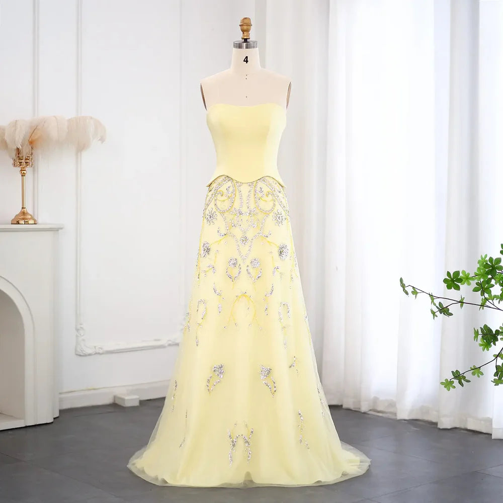 The Sage — Strapless Mermaid Gown