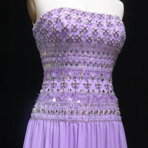 The Lilou — Strapless Beaded Bodice Mermaid Gown