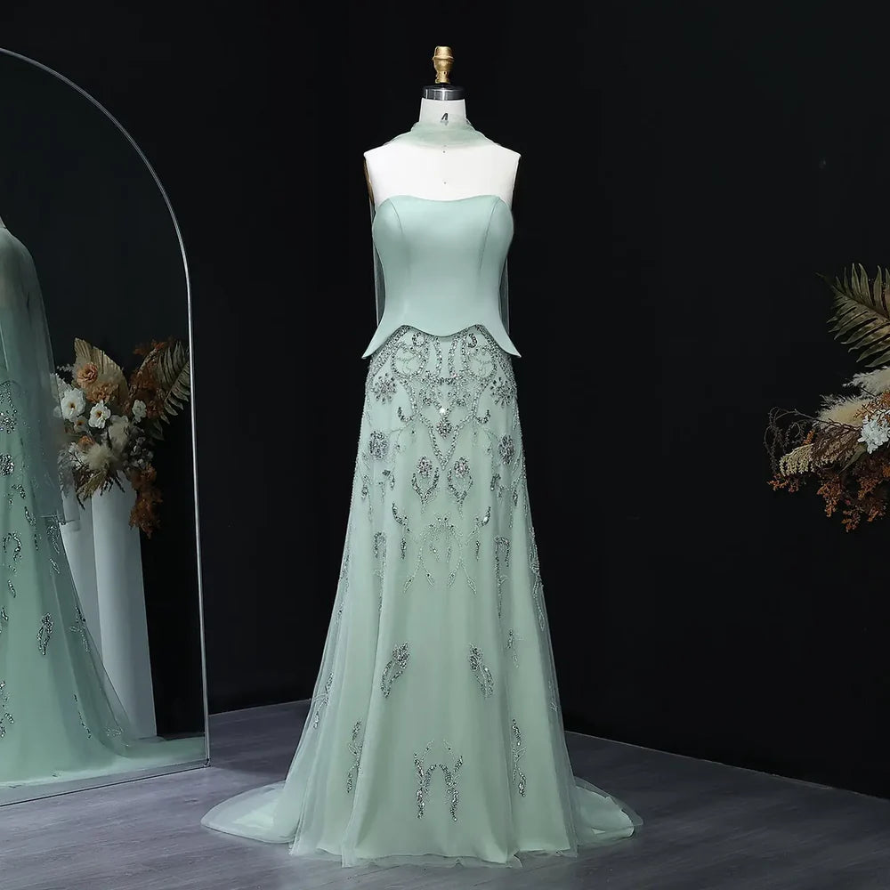 The Sage — Strapless Mermaid Gown