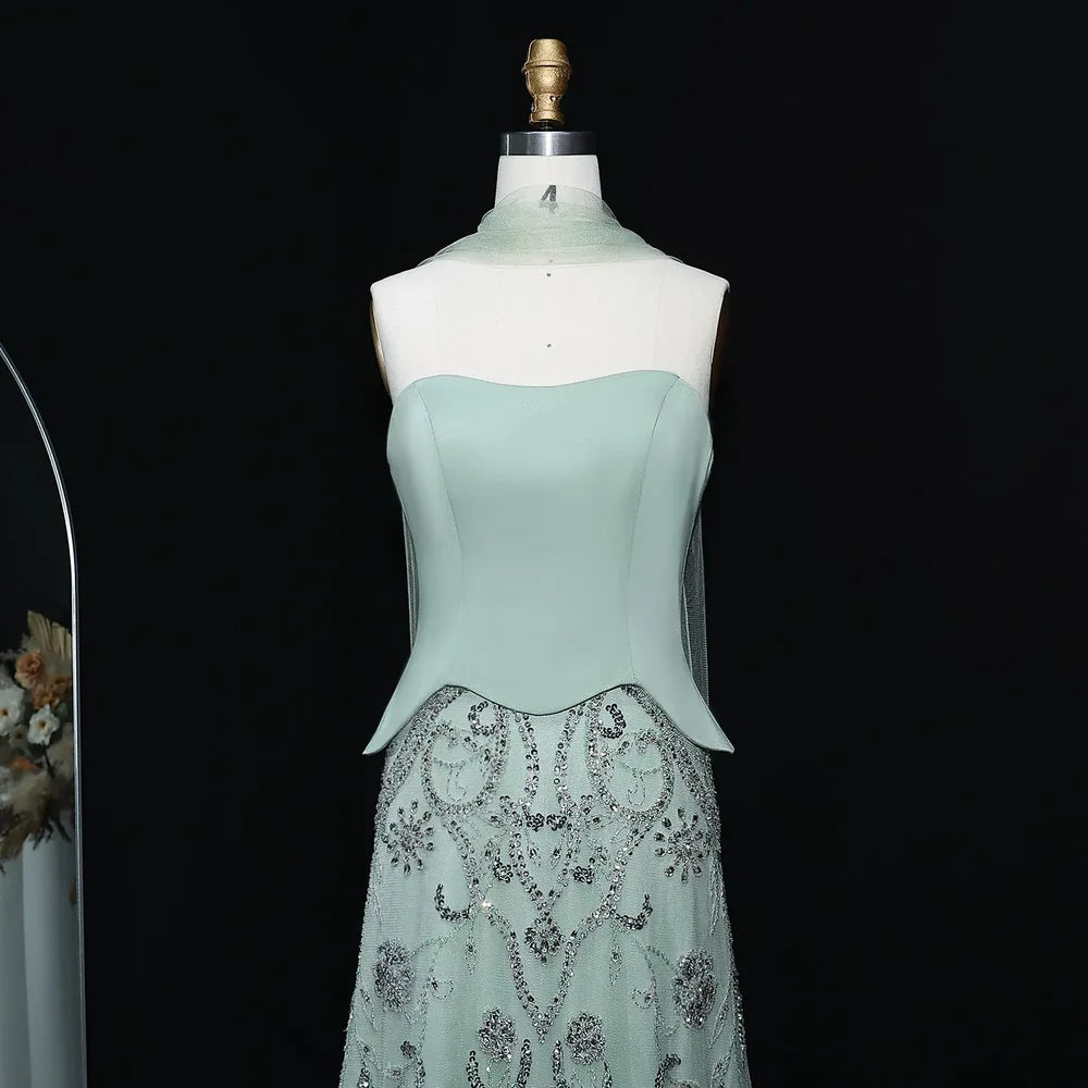 The Sage — Strapless Mermaid Gown
