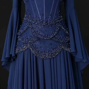 The Soleil — Pearl Tassel A-Line Gown