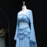 The Soleil — Pearl Tassel A-Line Gown