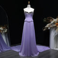 The Cleo — Lilac Two-Piece Scalloped Corset Strapless Gown