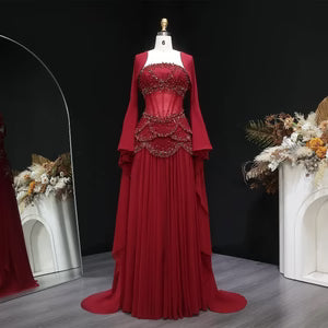 The Soleil — Pearl Tassel A-Line Gown