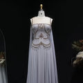 The Vivienne — Large Crystal Cap-Sleeve Gown