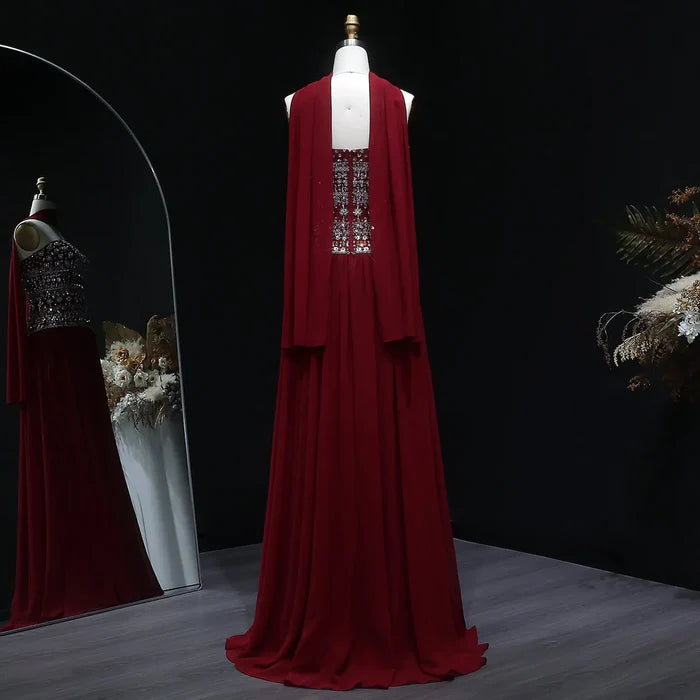 The Lilou — Strapless Beaded Bodice Mermaid Gown