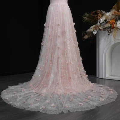 The Aurora — Pink Gradient Sequin Mermaid Gown