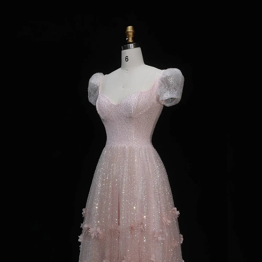 The Aurora — Pink Gradient Sequin Mermaid Gown