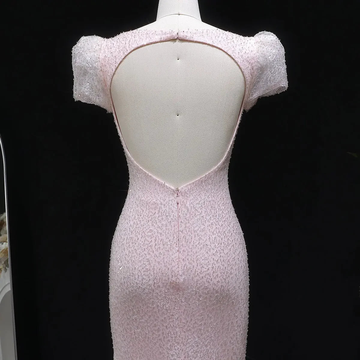 The Aurora — Pink Gradient Sequin Mermaid Gown
