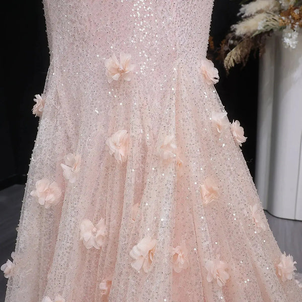 The Aurora — Pink Gradient Sequin Mermaid Gown