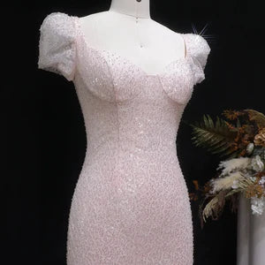The Aurora — Pink Gradient Sequin Mermaid Gown